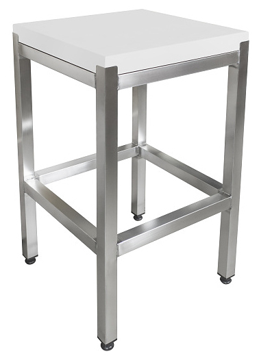 Стол-колода ПищТех 500х500х850 полипропилен