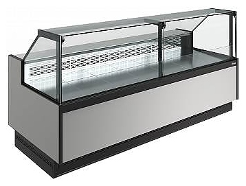 Витрина холодильная Carboma Bavaria 4 GC110 VV 2,5-1 версия 2.0 9006-9005 (без боковин)