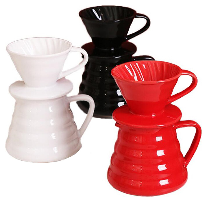 Набор для пуровера P.L. Barbossa S0742 кофейник 520 мл с воронкой на 1-2 чашки (керамика)