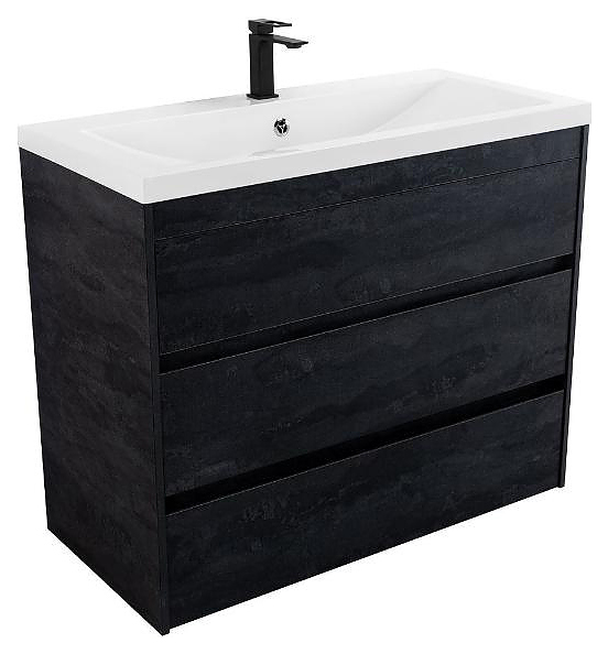 Тумба под раковину Art&Max Family-M-1000-3C-PIA-HC 100 см, угольный камень