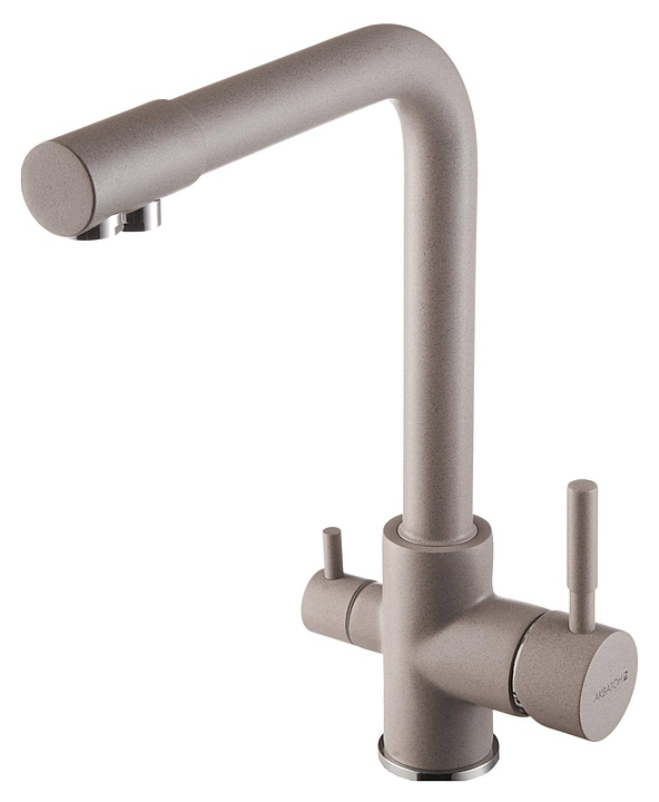 Смеситель для кухни AQUATON Руан 1AX004FCXX250 серый шёлк