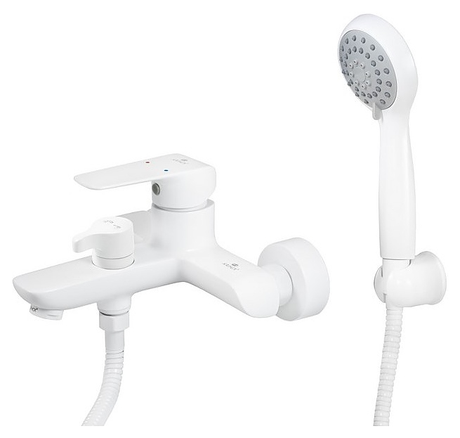 Смеситель для ванны с душем Kaiser Glory 69222 белый