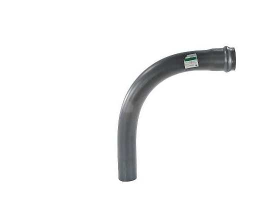 Отвод Россия НПВХ серый SDR26 Дн 110х90гр Ру10 раструбный напорный в/к