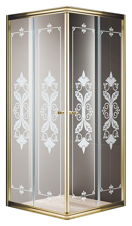 Уголок душевой CEZARES GIUBILEO-A-2-100-SCORREVOLE-CP-G 100х100х195 см