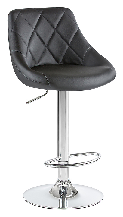 Стул барный DOBRIN 5007-LM LOGAN (черный, хром) 2 шт.