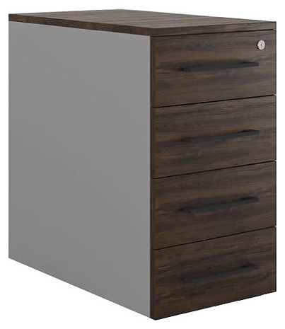 Тумба приставная КОБОР TS4-40/60 aluminum/charlston