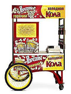 Тележка для попкорн-витрины RoboLabs Last Minute