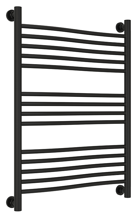 Полотенцесушитель водяной Сунержа Флюид + 80x60 см матовый черный