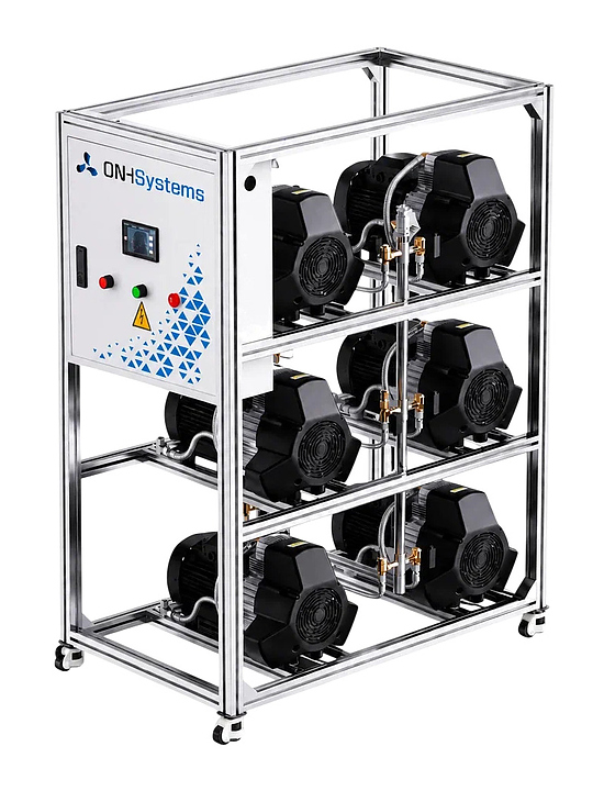 Установка компрессорная безмасляная W-образная стационарная ONH Systems CСК 6X3W P