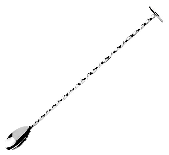 Ложка барная Lumian L0007 с мадлером, 28 см, хром