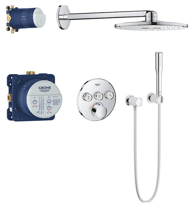 Душевая система с термостатом встраиваемым Grohe Grohtherm SmartControl Perfect 34709000
