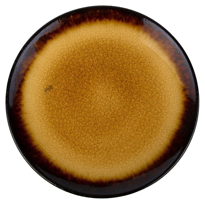 Тарелка Cosy & Trendy Fervido 4380027 270х270х25 мм желтая