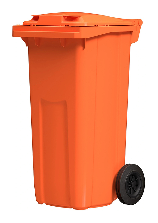 Контейнер для мусора iPlast 27.C29 120 л оранжевый