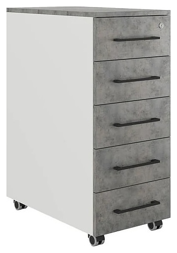 Тумба мобильная КОБОР TМ5-40/60 white/chicago