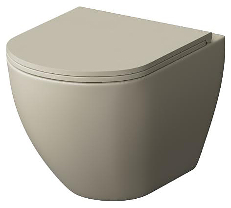 Унитаз подвесной Grossman GR-4455BEMS бежевый матовый