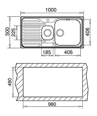 Мойка Teka Classic 1 1/2 B 1D