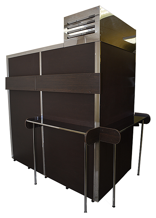 Кегератор Berk 16 Эконом торговый зал с 2 двустворчатыми дверными проемами с ламинированными рамами цвета венге