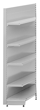 Стеллаж пристенный угловой STAHLER (CRYSPI) Praktish H=2300 (внутренний угол)