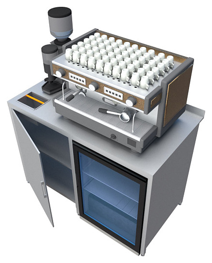 Модуль кофейный BARMADE Эспрессо (1250х700х900 мм)