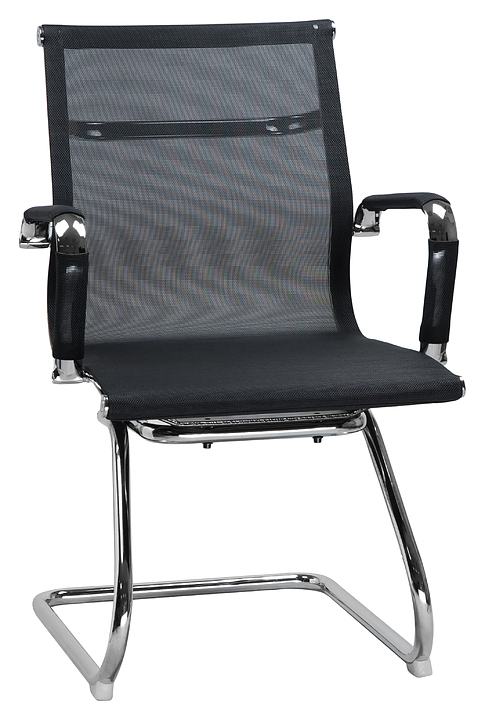 Кресло офисное для посетителй DOBRIN 102N_Mesh-LMR CODY MESH (черное)