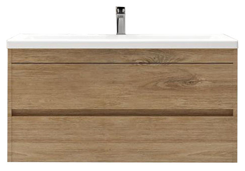 Тумба под раковину Art&Max Family-M-1000-2C-SO-HG 100 см, дуб харбор золотой