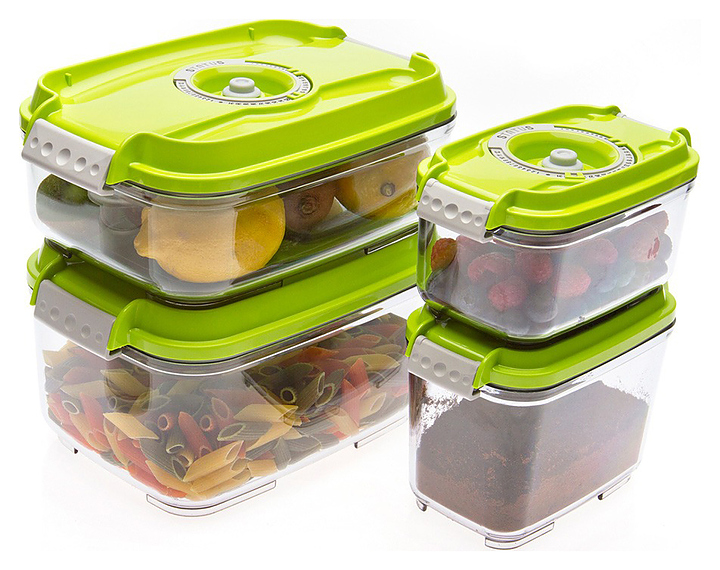 Набор вакуумных контейнеров Status VAC-REC-Smaller зеленый