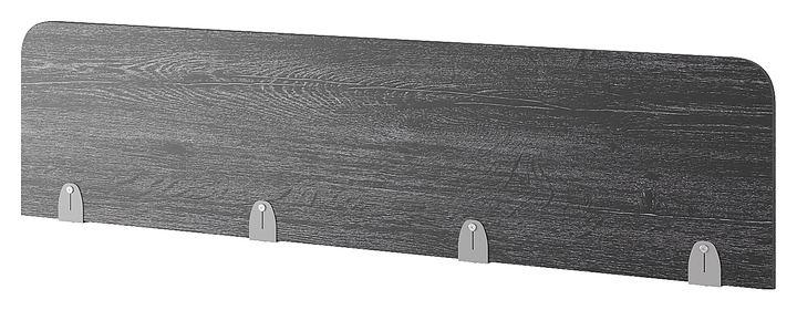 Верхний экран-перегородка КОБОР EV-80 aluminum/glazed (ЛДСП)