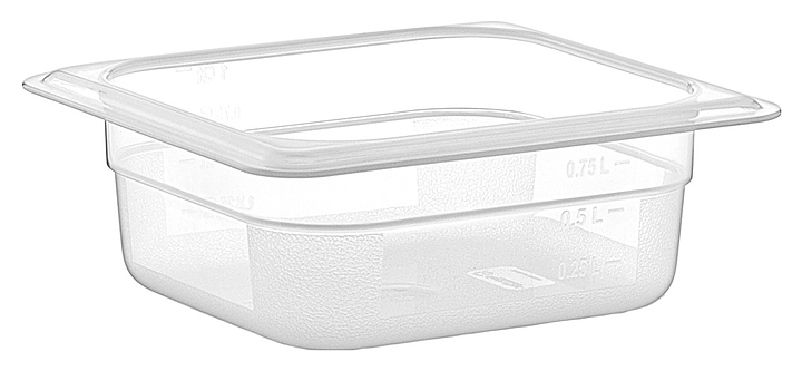 Гастроемкость Gastroplast GNPP-1665 1/6-65 (176х162х65) 0,75 л полипропилен прозрачная