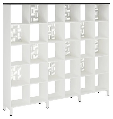 Стеллажная система КОБОР SQ-5X6 white/wood