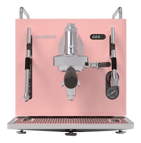 Кофемашина Sanremo Cube V Absolute 1 гр. полуавтомат, розовая