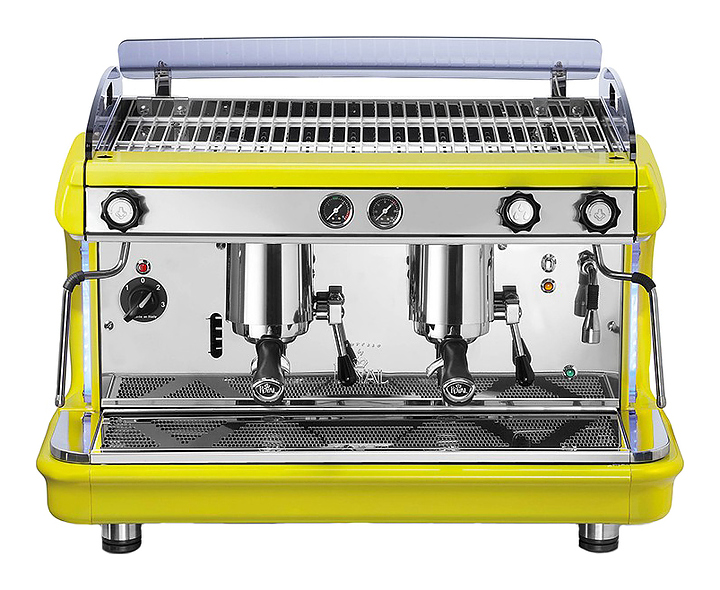Кофемашина леверная Royal Synchro T2 2GR Lever Dispensing 14LT бело-голубая