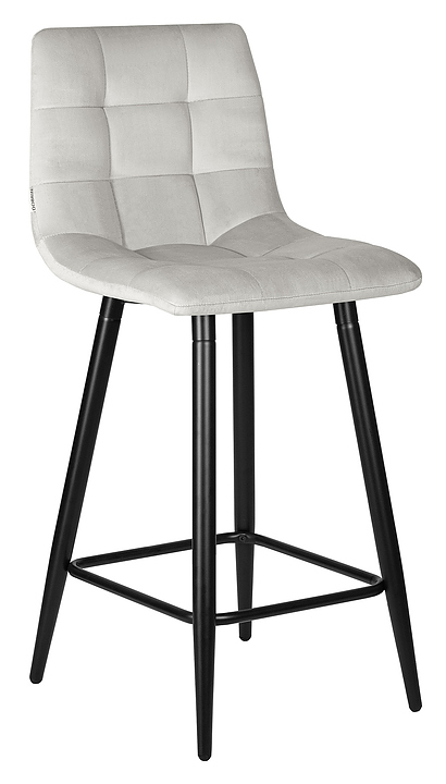 Стул полубарный DOBRIN 8078-1-LML-N OLIVIA (светло-серый) 2 шт.