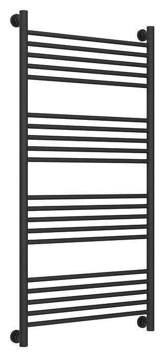 Полотенцесушитель водяной Сунержа Богема+ 120x60 см с прямой перемычкой, темный титан муар