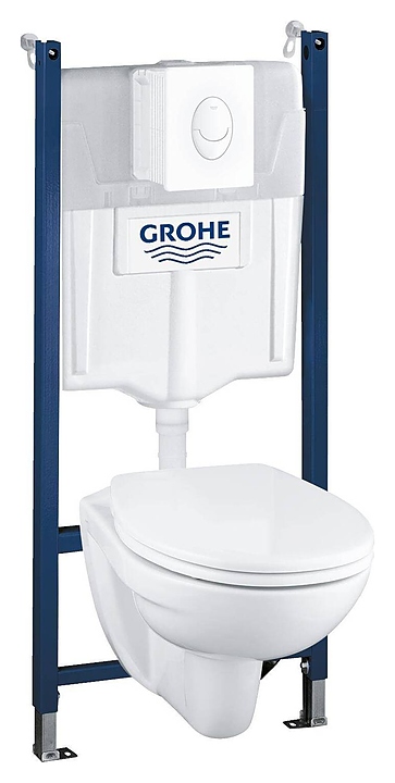 Унитаз подвесной с бачком и инсталляцией Grohe 39117000Gr