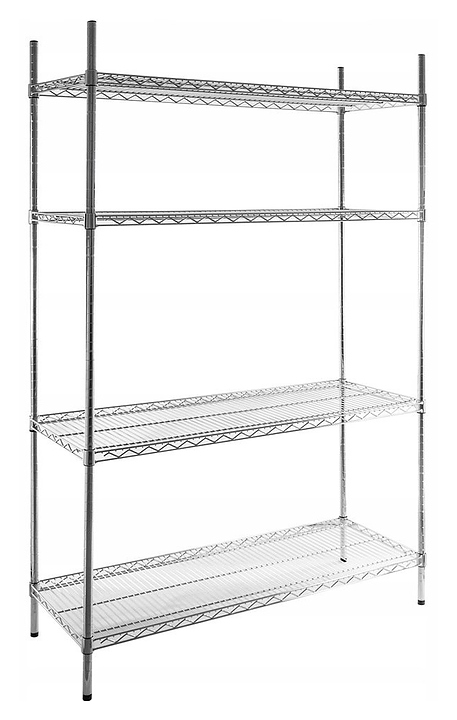 Стеллаж кухонный VX-S Chrome Plating 1066х533х2200 мм хром-никель