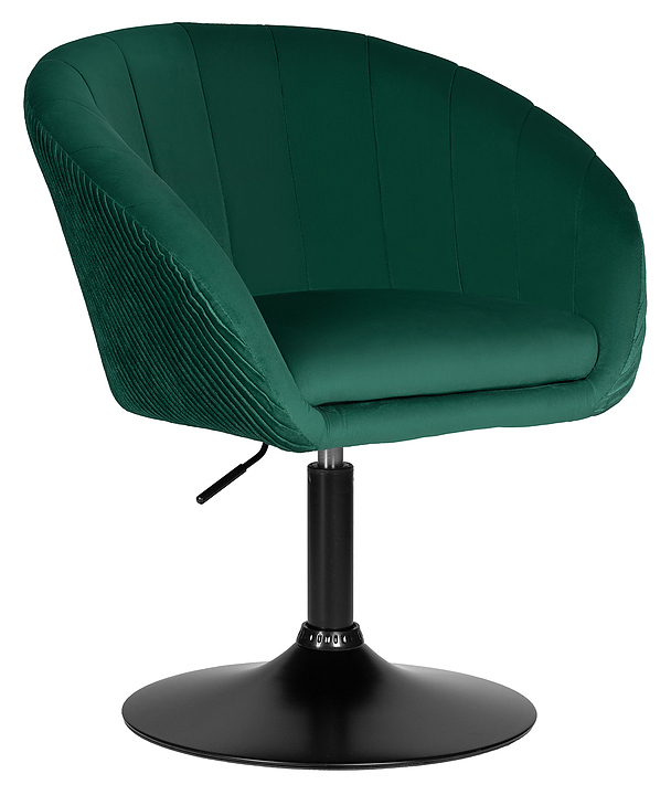 Кресло обеденное DOBRIN 8600-LM EDISON BLACK (зеленое)