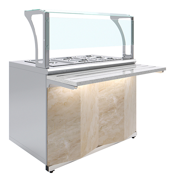 Мармит вторых блюд Luxstahl МВП (С)-1500 Premium Monolith