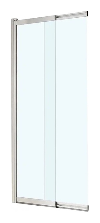Шторка на ванну Vincea VSB-1E100CL 100х145 см, прозрачное стекло, хром