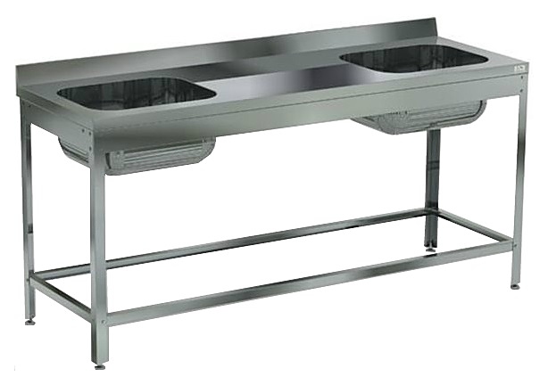 Ванна моечная КОБОР ВМЦР/2-210/70/430 Л/Ц/П