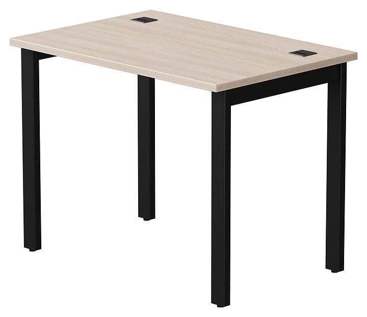 Стол офисный Everprof EVO 980х670х755 мм (ЛДСП / металл) дуб соната / черный