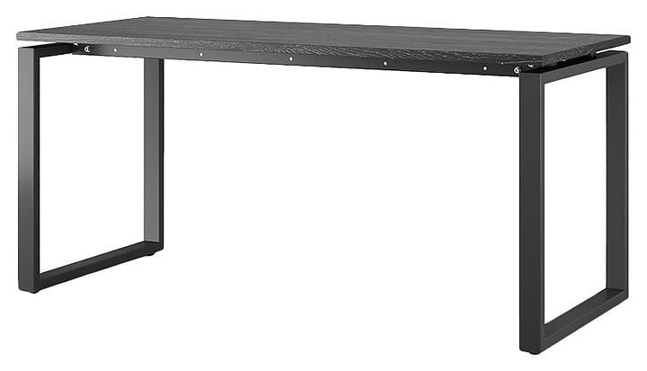 Стол офисный КОБОР O1-160/80 black/glazed