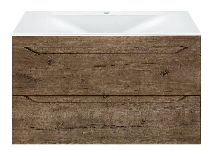 Тумба под раковину Vincea Fine 800 V.Oak 79,9х50 см, подвесная, дуб винтаж
