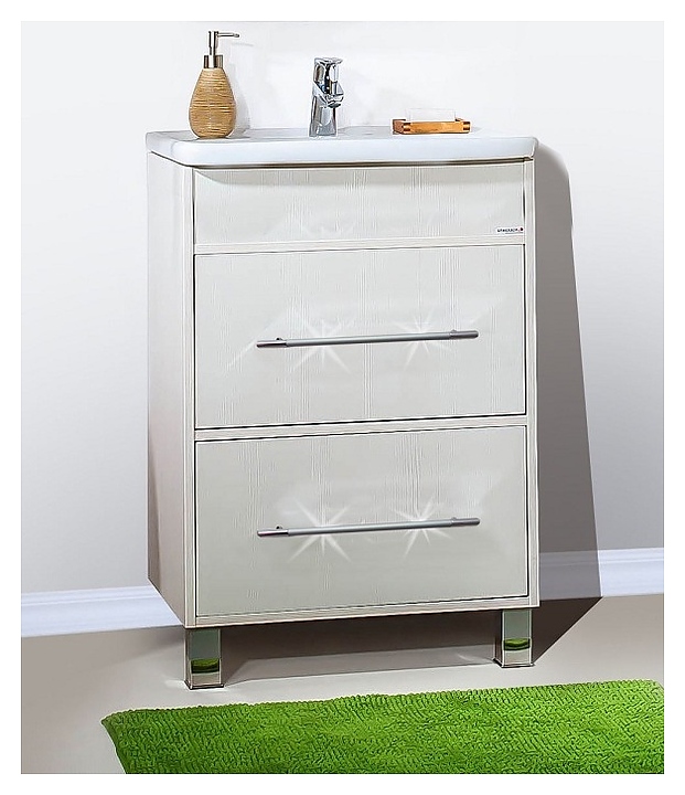 Тумба под раковину БРИКЛАЕР Чили 60 см напольная, светлая лиственница