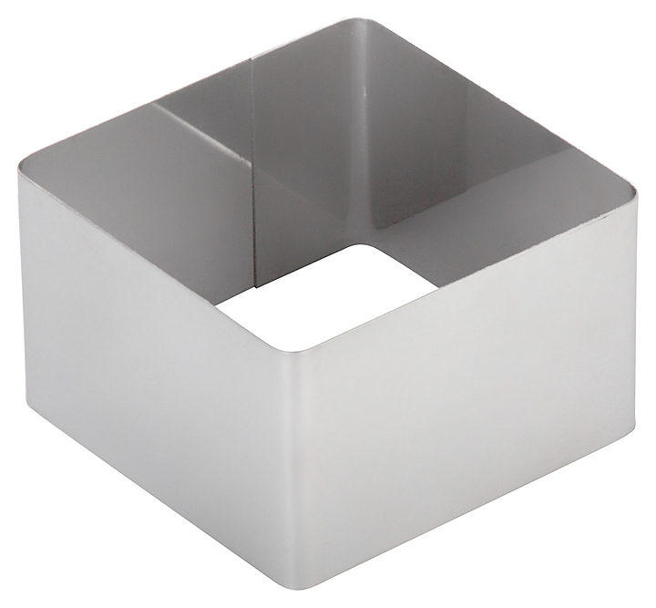 Форма кондитерская Техно-ТТ квадрат 260х260х50 мм нерж. сталь