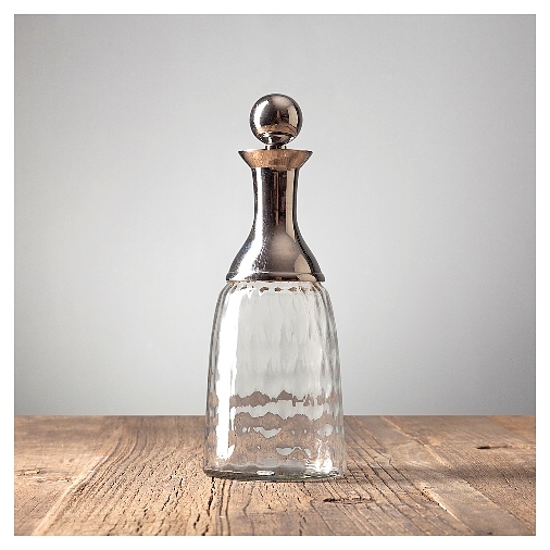 Графин Roomers Tableware RO-5275/BKN 1000мл d=11,5 см h=28 см (стекло / металл) с крышкой