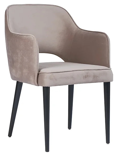 Стул ChiedoCover Роза вельвет бежево-серый