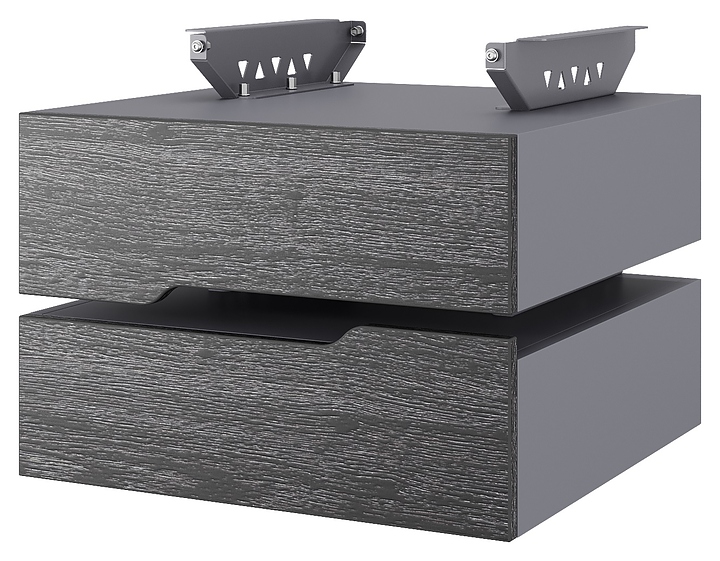 Тумба подвесная КОБОР T-2 graphite/glazed