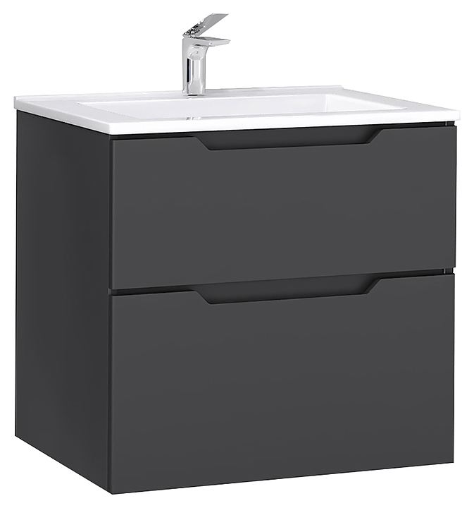 Тумба под раковину Jorno Slide 65 Sli.01.65/P/W белая