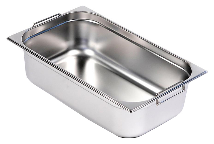Гастроемкость Gastromix GN-H 1/2-100 (325х265х100) нерж. сталь, с ручками