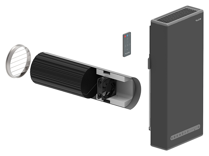 Рекуператор воздуха Vakio Base Plus тёмно-серый